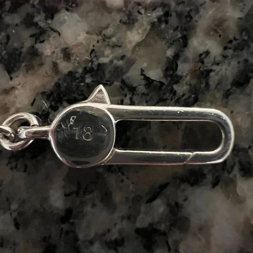 Gucci Trademark Silver Engraved Charm Bracelet - Picture 5 of 8